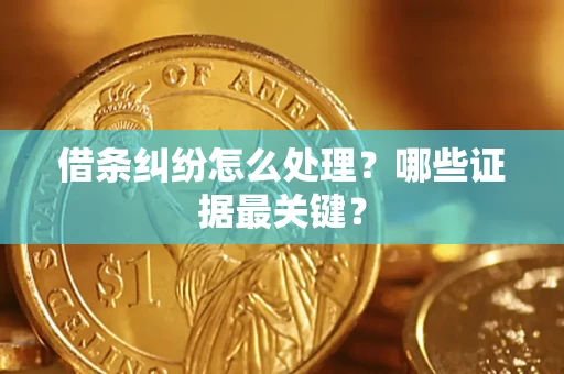北京借条纠纷怎么处理？哪些证据最关键？