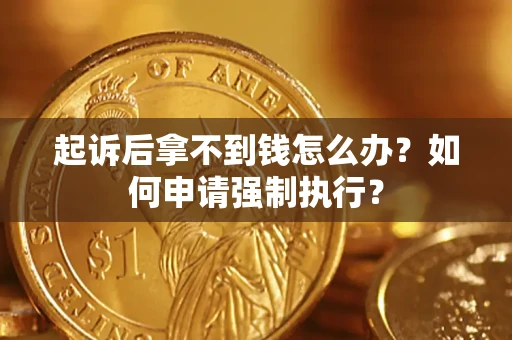 北京起诉后拿不到钱怎么办？如何申请强制执行？