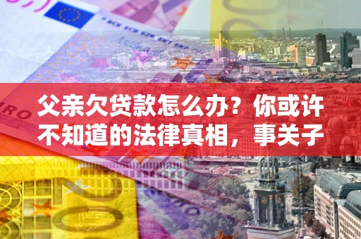 北京父亲欠贷款怎么办？你或许不知道的法律真相，事关子女未来