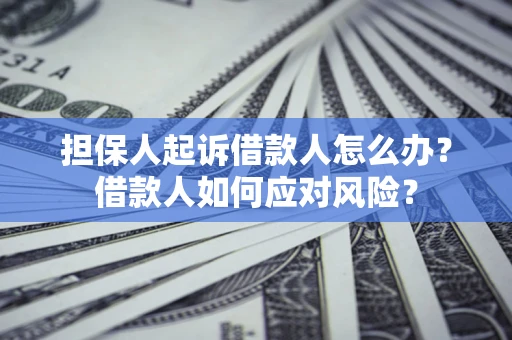 北京担保人起诉借款人怎么办？借款人如何应对风险？
