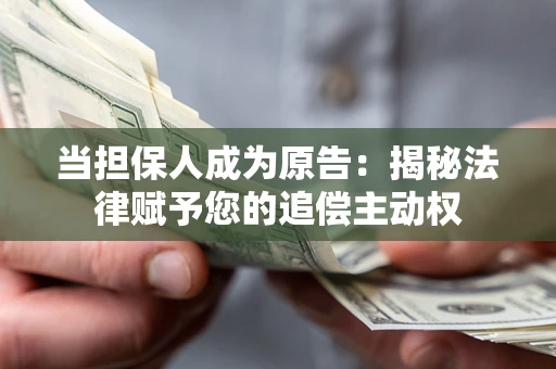 北京当担保人成为原告:揭秘法律赋予您的追偿主动权 北京当担保人成为原告:揭秘法律赋予您的追偿主动权