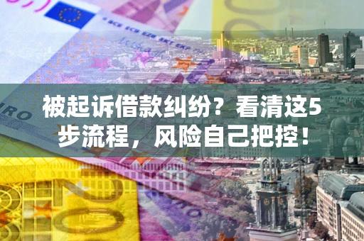 北京被起诉借款纠纷？看清这5步流程，风险自己把控！